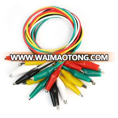 Wholesale Colorful alligator clip with test lead wires Crocodile clip test cable